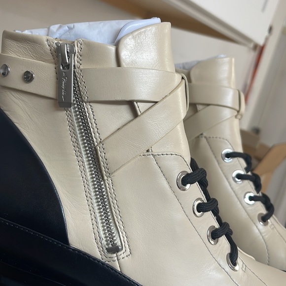 3.1 Phillip Lim Cream combat boots - Picture 6 of 9